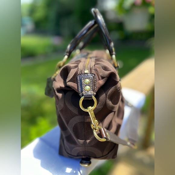 COACH ASHLEY MONOGRAM HANDBAG/SHOULDER BAG 2008 EUC - Picture 11 of 14